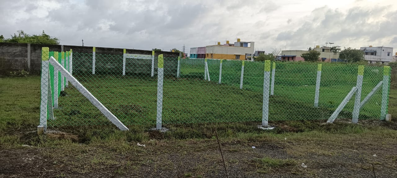 Green Chain Link Fencing Work